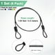 thumbnail image 3 of Uxcell 6-Pack Candado de Seguridad con Cable, 1.64FT Cable de Acero Recubierto para Equipaje con Doble Asa, Kit de Cable de Acero Trenzado Resistente a Cortes, 3 of 6