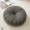thumbnail image 4 of DAMAI Round Floor Pillow, Memory Foam Floor Cushions for Adults,Large Round Meditation Pillow for Tea Home Couch Chair Bed Car, 17 x 17 Inches (Dark Gray), 4 of 7
