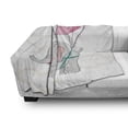 thumbnail image 3 of Cartoon Soft Flannel Fleece Throw Blanket, Baby Hot Air Balloon Fly Animal Funny Image Design, Cozy Plush for Indoor and Outdoor Use, 70" x 90", Pink Pale Grey Teal, by Ambesonne, 3 of 6
