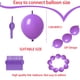 thumbnail image 3 of Globos de látex ADIDO EVA morados, 30 cm, 80 unidades (12 pulgadas), 3 of 9