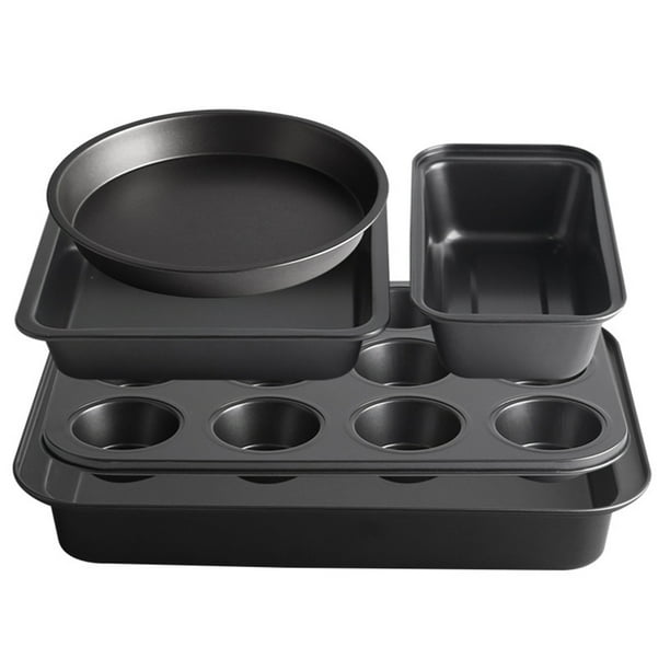 Wosthever Bandeja para hornear con temperatura del horno de hasta 450 °F Juego de utensilios para hornear apilables con distribución de calor Herramientas y accesorios para hornear