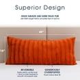 thumbnail image 3 of Cheer Collection Faux Fur Throw Pillow - 18" x 40" Long Decorative Body Pillow for Bed or Couch, 3 of 4