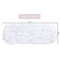 thumbnail image 4 of Home Weavers Modesto Collection 100% Cotton Tufted Tank Lid Cover, Extra Soft and Absorbent Tank Lid Cover, Machine Washable, Bathroom Tank Lid Cover, 10"x22" Tank Lid Cover, White, 4 of 5