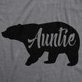 thumbnail image 2 of Womens Auntie Bear T Shirt Cute Adorable Family Tee for Ladies Womens Graphic Tees, 2 of 9