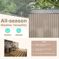 thumbnail image 4 of NETAJE 8'x12' Outdoor Metal Storage Shed with Upgraded Frame and Lockable Doors for Backyard, Garden, Lawn, Brown, 4 of 6