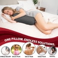thumbnail image 3 of Core Products Jackson Roll Orthopedic Bolster Pillow - Neck, Back, Leg, Knee & Arm Support – Cervical & Lumbar Roll for Pain Relief, Spinal Alignment & Travel Comfort for Bed or Chair- Gray, 3 of 8