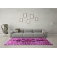 thumbnail image 3 of Ahgly Company Indoor Round Persian Purple Traditional Area Rugs, 5' Round, 3 of 4