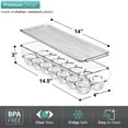 thumbnail image 5 of Sorbus Clear Plastic Egg Holder with Lid - holds 14 eggs for Fridge, Pantry, BPA-Free, 5 of 5
