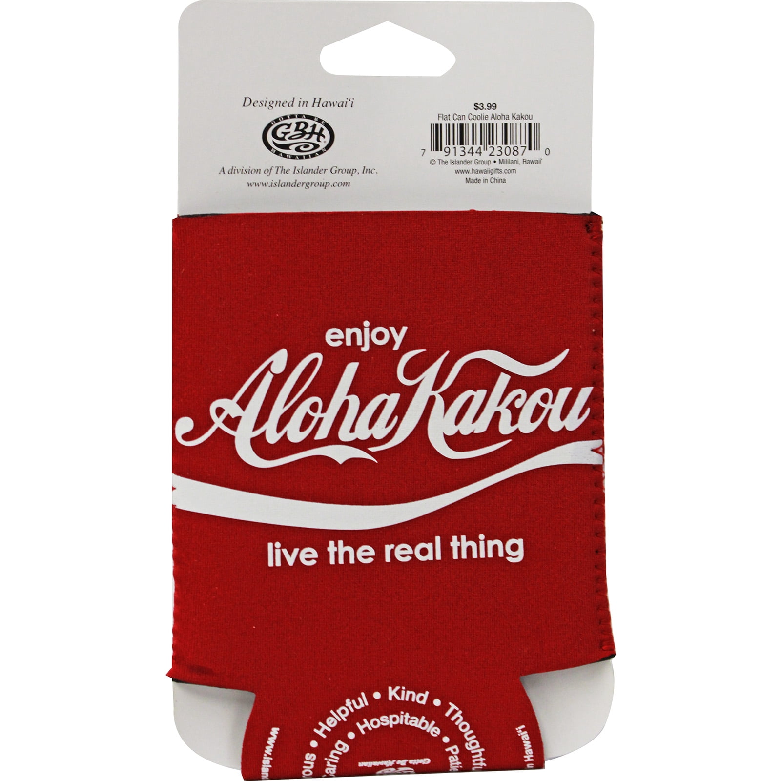 Islander Group Gotta Be Hawaiian Brand Can Coolie Aloha Kakou Spirit
