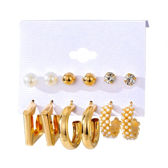 DESIGNICE 36Pairs Hypoallergenic Earrings for Women Resin Earrings Studs Plastic Heart Box Women Jewelry Gifts for Friends Style1