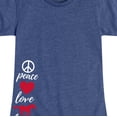 thumbnail image 3 of Case IH - Peace Love Horses - Youth Girl Short Sleeve T-Shirt, 3 of 5