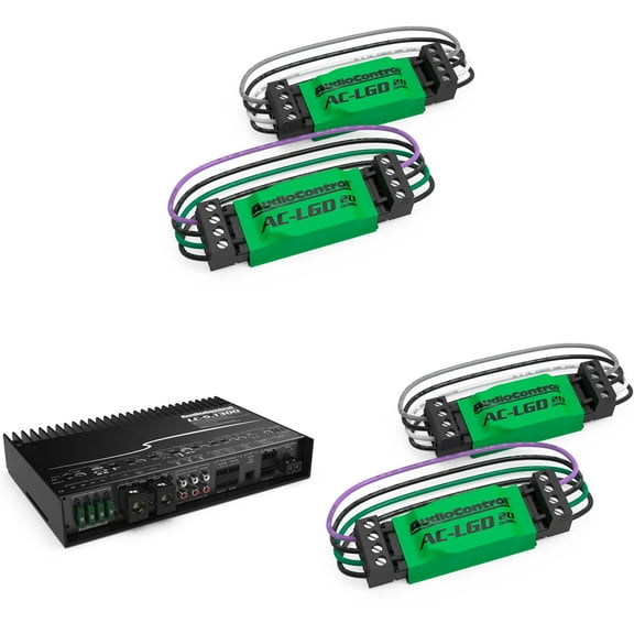 AudioControl LC-5.1300 High-power Multi-channel Amplifier With Accubass with 2 Pairs AudioControl AC-LGD 20 Load generating device