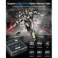 thumbnail image 2 of HDMI Switch 4K 120Hz,  8K HDMI 2.1 Switch Splitter 2 in 1 Out/1 in 2 Out, Aluminum Alloy Bi-Directional Switcher Support Ultra HD 8K@60Hz 4K@144Hz High Speed 48Gbps for PS4, PS5, Xbox Series X, 2 of 7