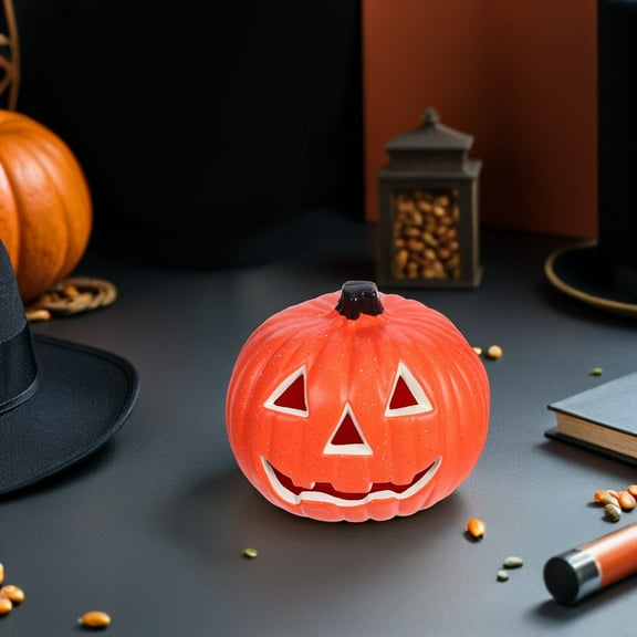 TOYMYTOY Jackolantern Pumpkin Orange Plastic Decoration 1Pack