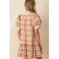 thumbnail image 2 of Women's White Tulip Floral Print Cotton Mini Dress – Perfect for Summer Vacations, XL, 2 of 12