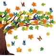 thumbnail image 1 of 106 Pieces Tree Classroom Bulletin Board Set with Leaves and Butterflies Autumn Thanksgiving Fall Tree Bulletin Board Decorations Tree Cutout Maple Leaves Cutout for Classroom Home Decoration, 1 of 7