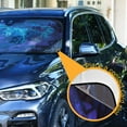 thumbnail image 3 of Qxltty Glowing Blue Tiger Car Windshield Sunshades Foldable UV Rays Sun Visor Protector Keep Your Vehicle Cool 53×23.5in, 3 of 8