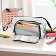 thumbnail image 6 of Nylon Fish Mouth Pencil Case with Large Capacity Zipper Pencil Pouch Blue Sea Turtle Pattern Pencil Bag Organizers, 6 of 7