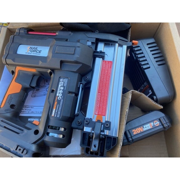 WORX WX840L 20V PowereShare NailForce 18 Gauge Brad Nail & Staple Gun (NEW)