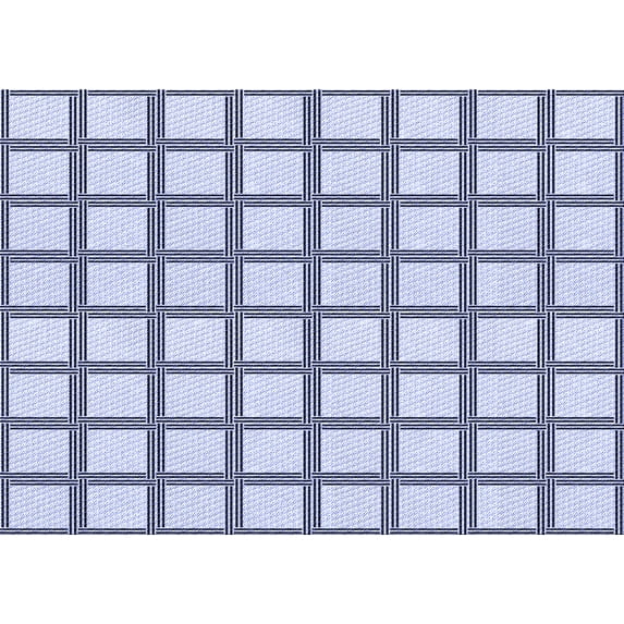 Ahgly Company Indoor Rectangle Patterned Lavender Blue Area Rugs, 2' x 5'