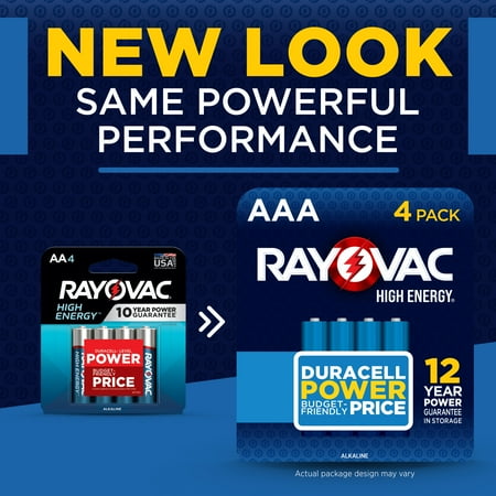Rayovac High Energy AAA Batteries (8 Pack), Alkaline Triple A Batteries