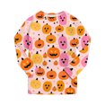 thumbnail image 5 of NOEGOEU Kids Boys Girls Halloween Pajamas Long Sleeve Top and Pants Sleepwear Set 2-9Y (Red,7-8 Years), 5 of 7