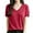 Sweater 489# Red, variant on oqasdz Women Sweaters Short Sleeve Crew Neck Summer Fall Lightweight Sweaters Tunic Tops Business Blouses Fashion Casual Cozy Soft