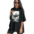 thumbnail image 3 of Plus Size Shirt for Women Black Tops for Women Short Sleeves Shirt for Women T Shirt Crewneck Shirt for Women XL, 3 of 5