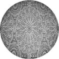 thumbnail image 1 of Ahgly Company Machine Washable Indoor Round Transitional Gray Cloud Gray Area Rugs, 5' Round, 1 of 7