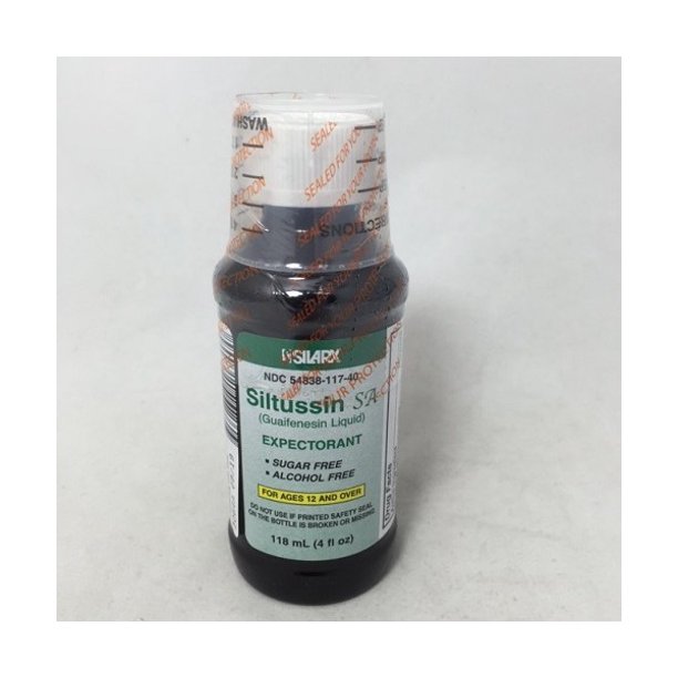 Siltussin Alcohol and Sugar Free Cough Syrup Expectorant, (4 fl oz) 118