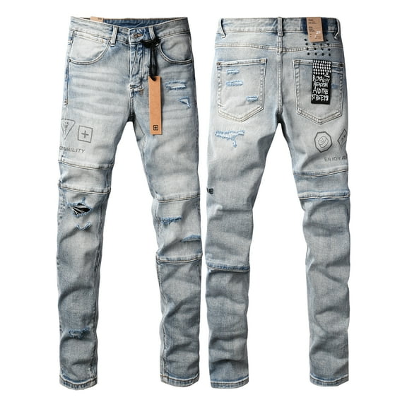 New Ksubi Men's Jeans 2025 High Quality Streetwear Slim Fit Stretch Jeans Baggy Ripped Straight Skinny Denim Pants