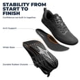 thumbnail image 6 of ALLSWIFIT Men's Road Running Shoes Cushion Tennis Shoes Non-Slip Comfortable Lightweight Gym Workout Athletic Arch Support Walking Sneakers Active5K, 6 of 7