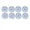 Blue-9B-home supplies, variant on LEFTHIGH Home Disposable Paper Plates for Dinner Waterproof Oil Proof Environmentally Friendly Thickened Round Tableware Fruit Plates 8 Pack Blue 22cm Christmas Decor