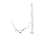 thumbnail image 4 of aaXia 10K White Gold 1/10ct. TDW Diamond Wavy Curved Bar Necklace (H-I, I1-I2), 4 of 5