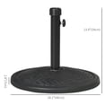 thumbnail image 3 of Outsunny Base de Parasol de Patio 31 Lb Support de Parasol de Marché Extérieur en Béton, 3 of 10