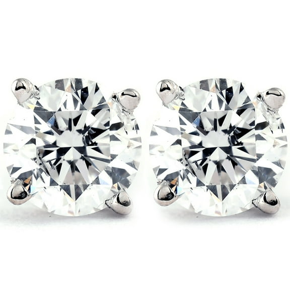 Pompeii 1 ct T.W. Diamond Screw Back Studs 14k White Gold Lab Grown Eco Friendly (G,VS)
