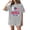 Light Gray-#002, variant on Dweltoz Women's July 4th T Shirts Usa Print Casual Tops Short Sleeve Oversized Freedom Shirt Summer 250 Year Anniversary Usa Solid Color Crewneck Tee,Red 3XL