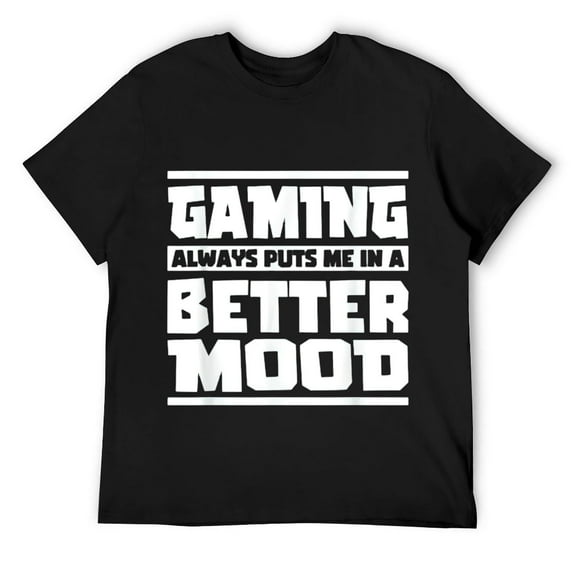 Mens Funny gamer quote shirt, gaming T-Shirt Black