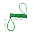 thumbnail image 5 of 1 Pcs Green Motorcycle Disc Lock Cable Universal Anti-theft Wheel Lock Replacement, 5 of 6