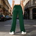 thumbnail image 6 of Lamiy Sweatpants Women Fall Winter Casual Workout Running Trousers Straight Elastic High Waist Comfy Joggers Pants,Army Green,XXXXXL, 6 of 9