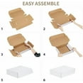 thumbnail image 5 of 6x6x2 Shipping Boxes Set of 50, White Small Corrugated Cardboard Box, Mailer Box, 5 of 6