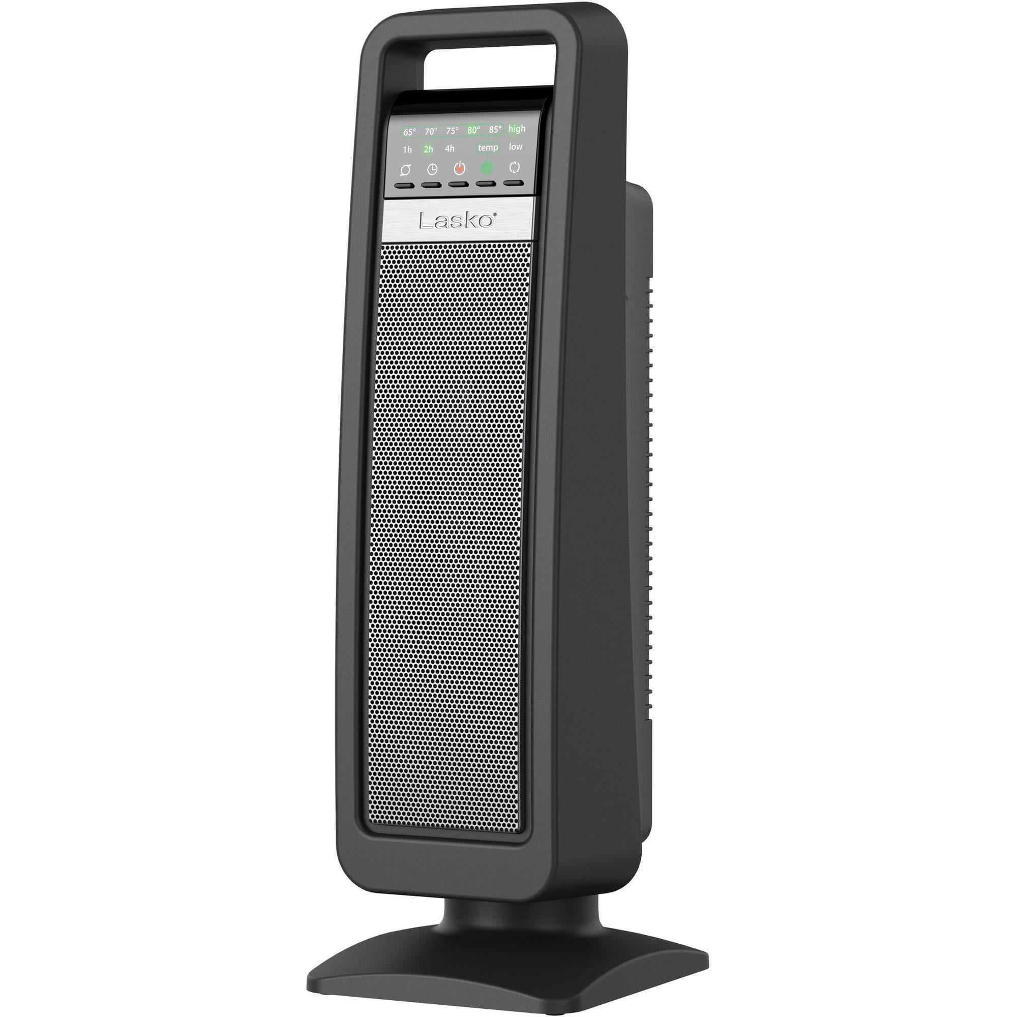 Lasko Ceramic Tower Space Heater with Save Smart Technology, CT22420, Black  - Walmart.com