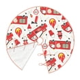 thumbnail image 3 of Bingfone Christmas Tree Skirt Mat Christmas Decoration Interior 36"-Fire Truck, 3 of 8