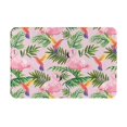 thumbnail image 2 of Front Door Mat Indoor Outdoor Outside Entrance - 16*24in Washable Tropical Flamingo Hummingbird Thin Bathroom Rugs Fit Under Door, Bath Rugs for Bathroom, Kitchen Rugs Mats for Floor, 2 of 6