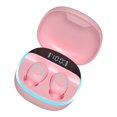 thumbnail image 3 of Injueey Auriculares compatibles con Bluetooth Auriculares inalámbricos impermeables con micrófono Auriculares pequeños Accesorios manos Electrónica Rosa, 3 of 6