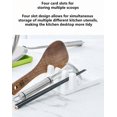 thumbnail image 4 of FLINT - 1Pc Abs Utensil Rest With Drip Pad, Utensil Holder For Spoons,Tongs, Spatulas, 4 of 6