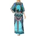 thumbnail image 3 of HAPPY BAY Women's African Beach Maxi Slit Dresses Caftan Loungewear Dashiki Print Casual Long Cover up Caftans for Women Plus One Size Buttercup, Geometric, 3 of 3