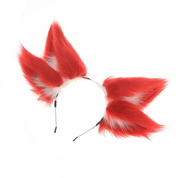 BEGHUAS Nine Tailed Foxes Ear Headbands Hair Accesories Themed Party Costume Hairband for Cosplay Parties and Anime Conventions