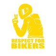 thumbnail image 1 of Pegatinas de motocicleta con respeto por los motociclistas, pegatinas láser creativas para el cuerpo, pegatinas decorativas reflectantes con personalidad, 1 of 6