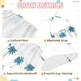 thumbnail image 6 of Girls' Jumpsuits Rompers Summer Casual Sleeveless Rompers With Pockets Spaghetti Strap Romper Teal Palm Tree Pattern 2T, 6 of 7